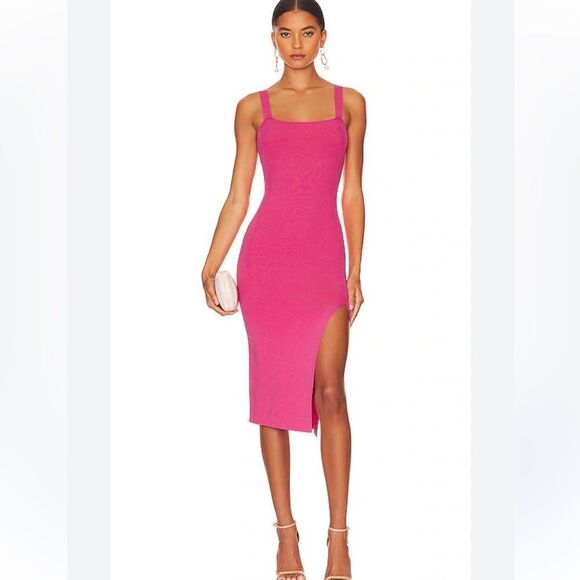 NWT Superdown Zoe Square Neck Dress in Pink XS Revolve - Picture 1 of 14
